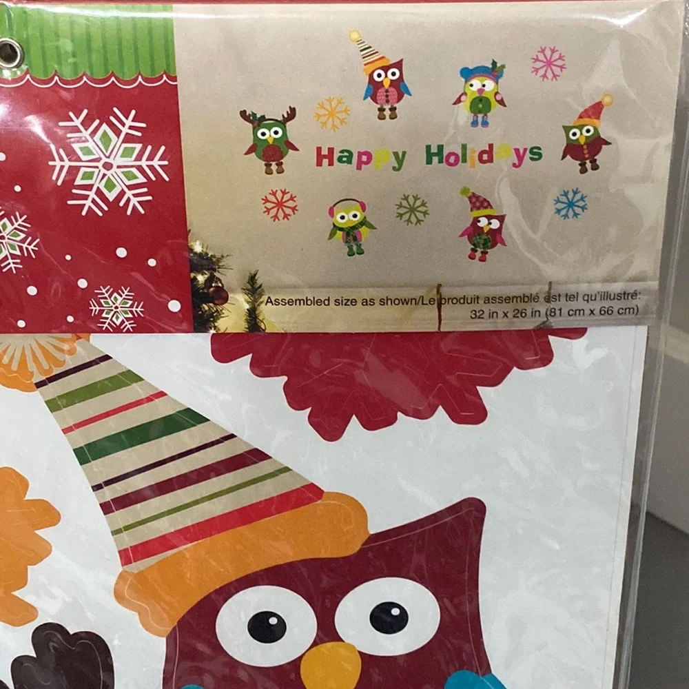 NWT Pier 1 Peel and Stick Holiday Owls Decor 25 Pcs SKU 2637265